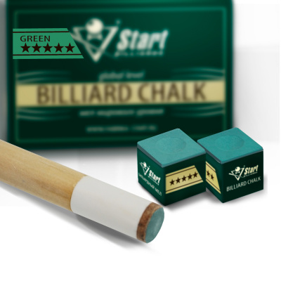 Мел Startbilliards 5 звезд зеленый (12шт)